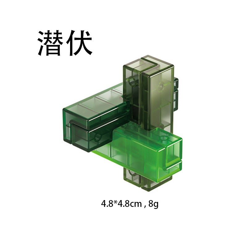 New National Tide Kongming Lock Coloured Glaze Color Luban Lock Children'S Development Intelligence Early Education Educational Unlocking Toy - Image 1